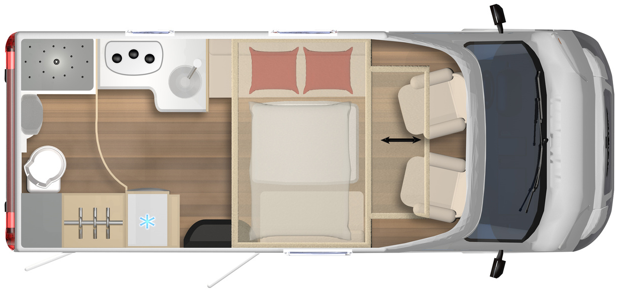 Burstner Lyseo TD Harmony 594  Motorhome Floorplan