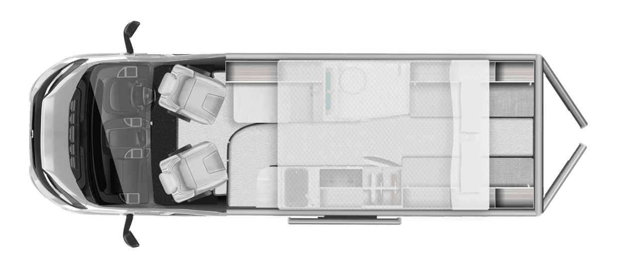 Autotrail Adventure 65 2026 Campervan Floorplan