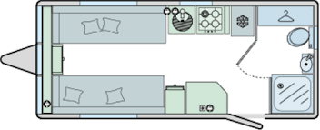 Bailey Pegasus IV Genoa 2017 Caravan Floorplan