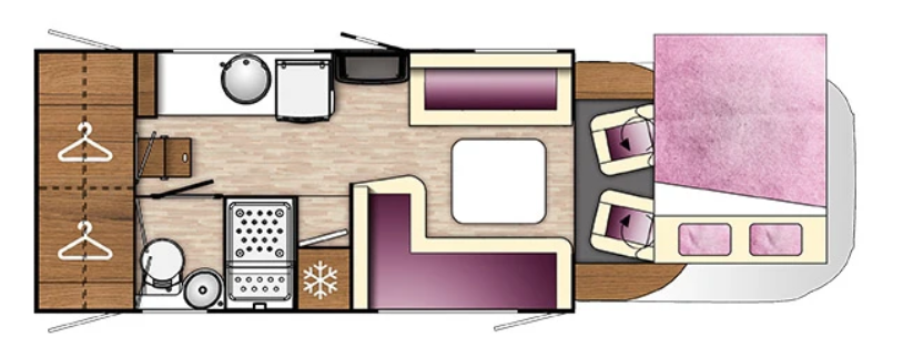Benimar Tessoro 486 2022 Motorhome Floorplan