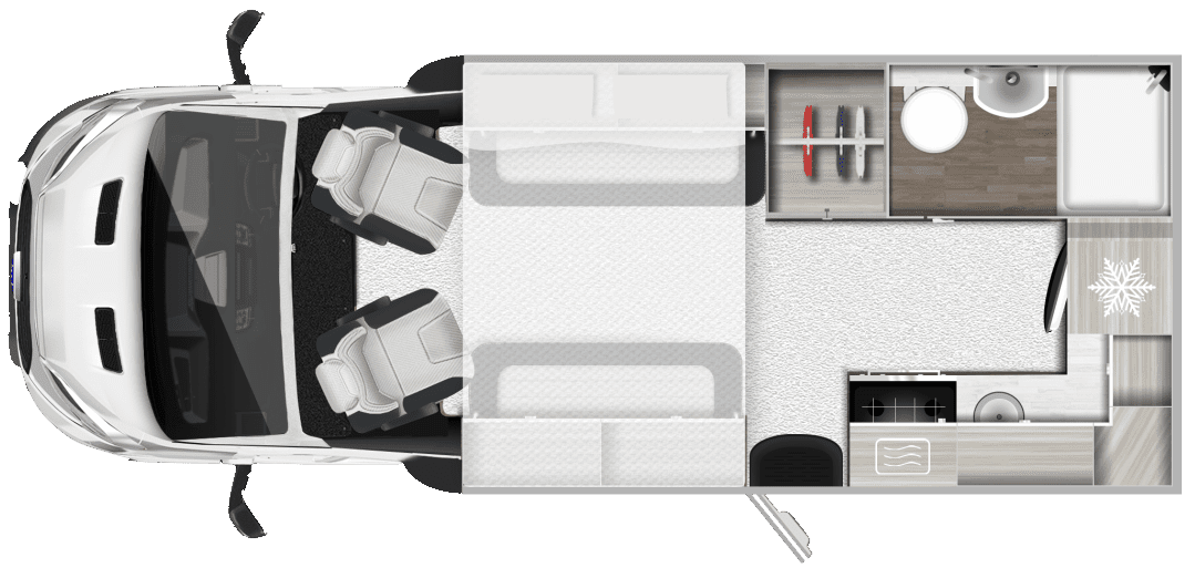Autotrail F-Line F62 2026 Motorhome Floorplan
