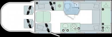 Bailey Adamo Refresh 75-4DL  Motorhome Floorplan