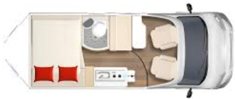 Burstner Eliseo C 540 2025 Campervan Floorplan