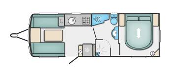 Swift Ace Quartz 2019 Caravan Floorplan