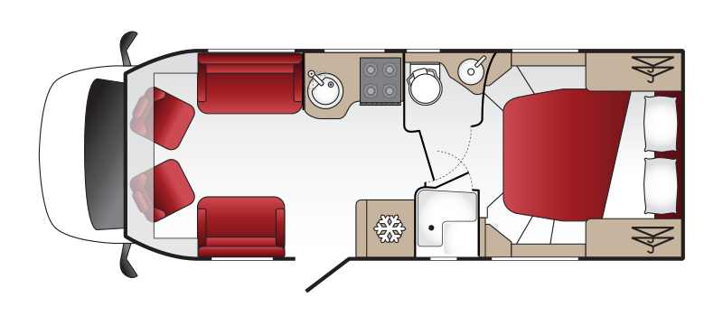 Coachman Travel Master 545 2025 Motorhome Floorplan
