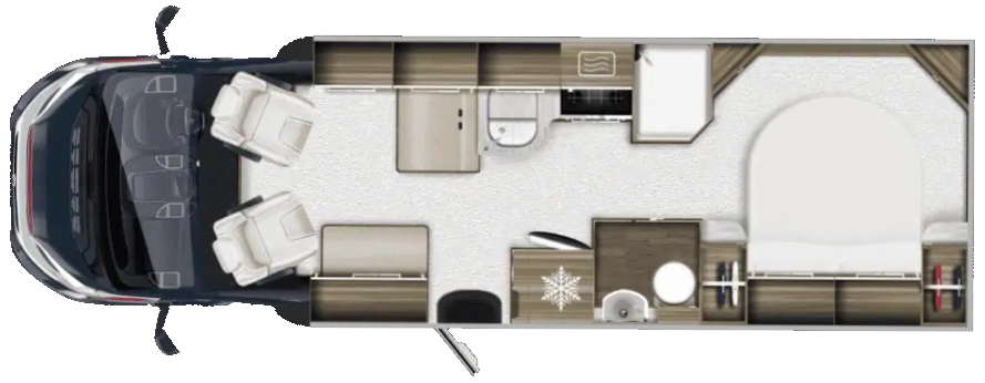 Autotrail Tracker RB 2025 Motorhome Floorplan