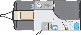 Swift Sprite Alpine 4 2023 Caravan Floorplan