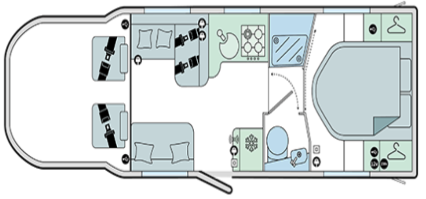 Bailey Autograph IV 79-4i 2026 Motorhome Floorplan
