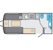 Swift Conquerer 480 2022 Caravan Floorplan