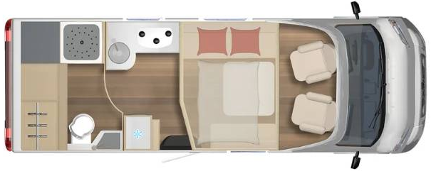 Burstner Lyseo Harmony 680G 2022 Motorhome Floorplan