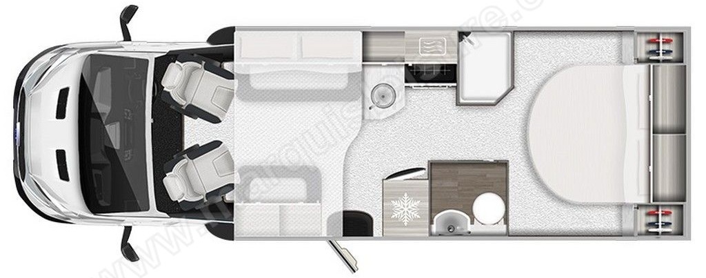 Autotrail F-Line F74 2024 Motorhome Floorplan