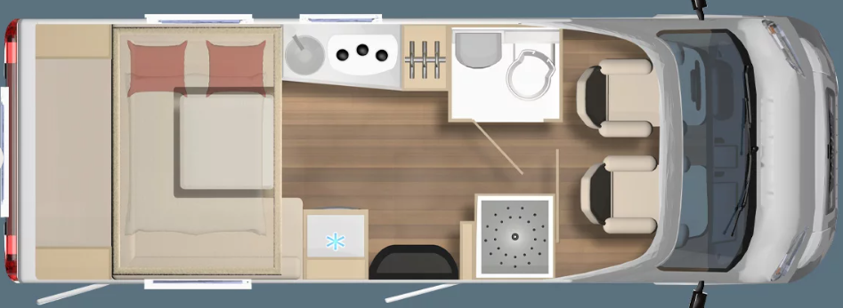 Burstner B66 IT 644 G 2026 Motorhome Floorplan