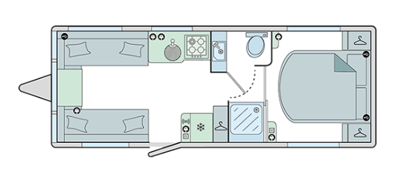 Bailey Pegasus Grande GT75 Messina 2025 Caravan Floorplan