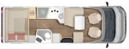 Burstner Lyseo Harmony 744  Motorhome Floorplan