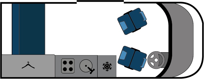 Bilbo VW Celex 140 2015 Campervan Floorplan
