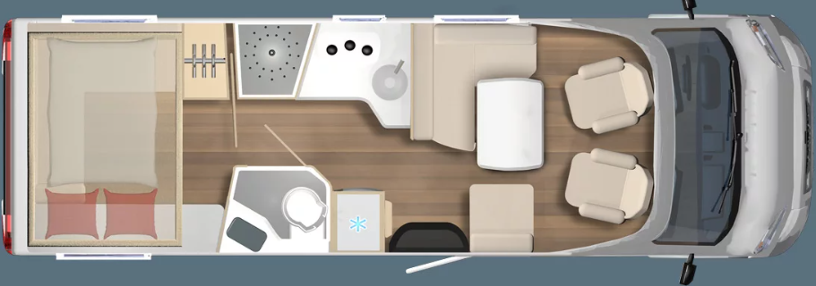 Burstner B66 IT 744 2026 Motorhome Floorplan