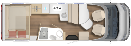 Burstner Lyseo TD Harmony 744  Motorhome Floorplan