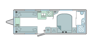 Bailey Unicorn Vigo 2018 Caravan Floorplan