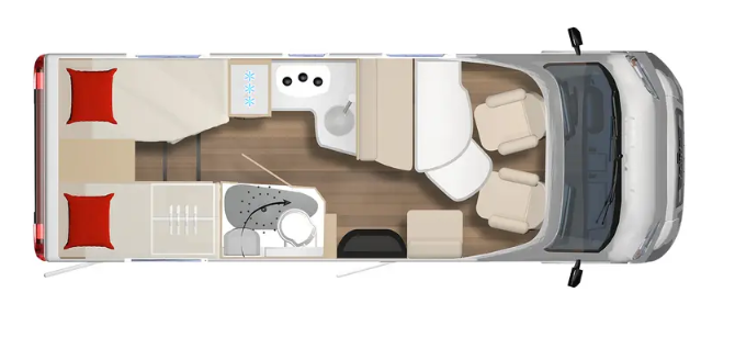 Burstner Lyseo TD Harmony 690G  Motorhome Floorplan