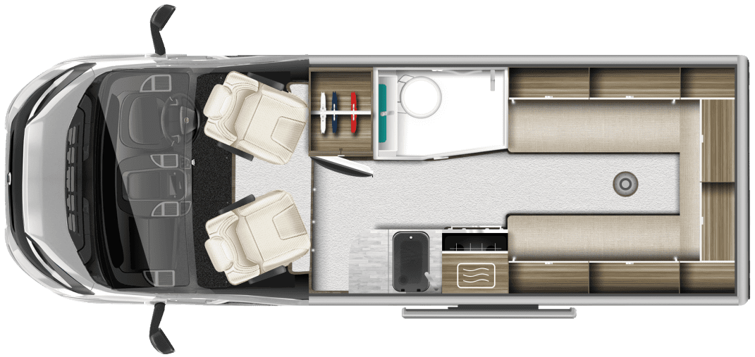 Autotrail V Line 610 Sport 2026 Campervan Floorplan