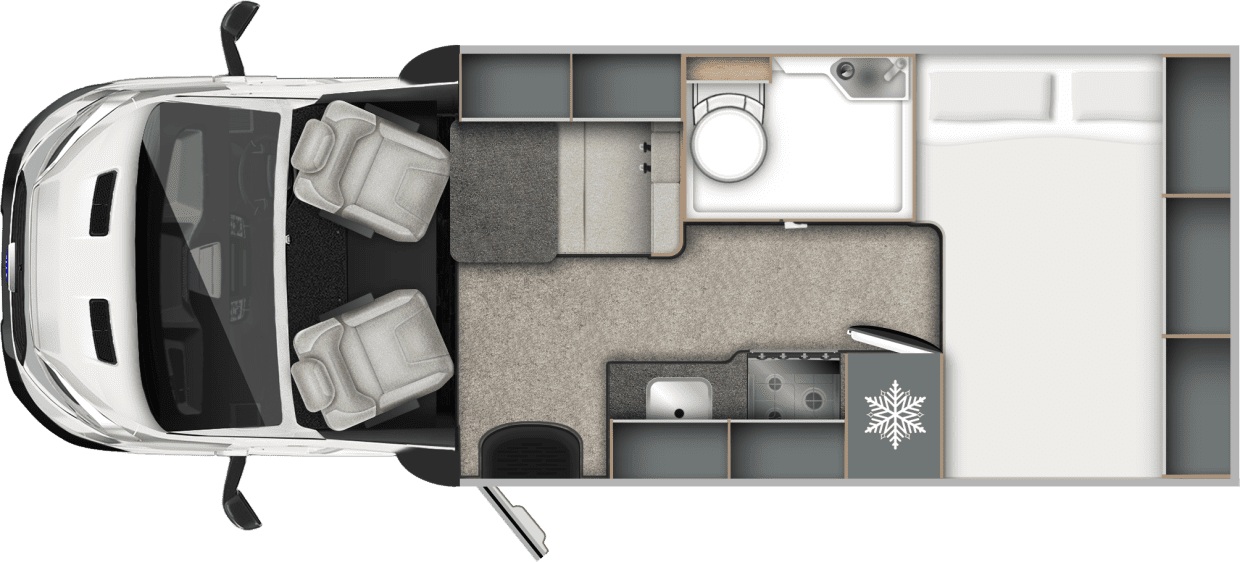 Autotrail Excel 620 G 2026 Motorhome Floorplan