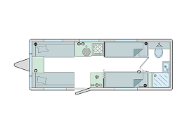 Bailey Phoenix Black Edition 642  Caravan Floorplan