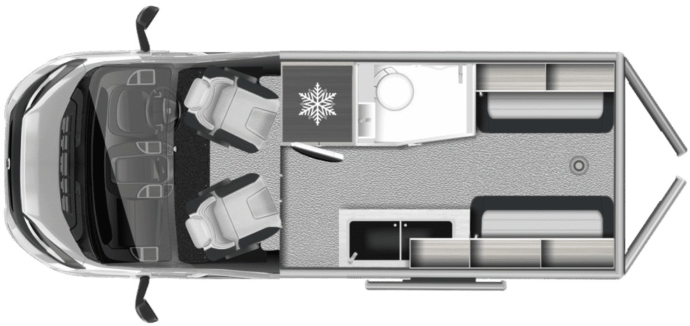 Autotrail Expedition 54 2026 Campervan Floorplan