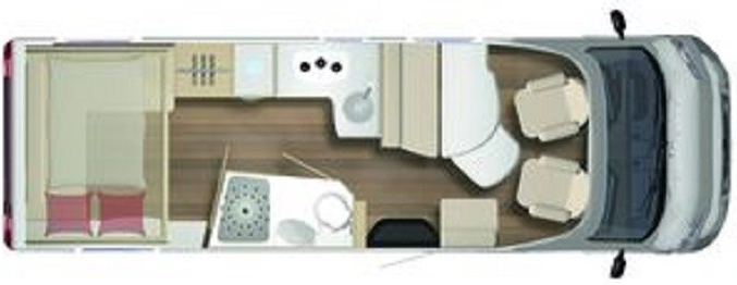 Burstner Lyseo TD Harmony 744 2020 Motorhome Floorplan