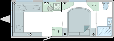 Bailey Pegasus Grande GT75 Bologna 2024 Caravan Floorplan
