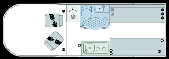 Bailey Endurance E62 Campervan 2026 Campervan Floorplan