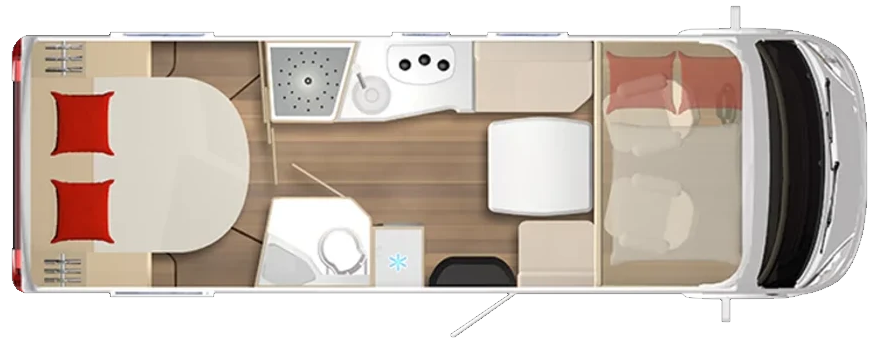Burstner Lyseo I 736  A Class Floorplan