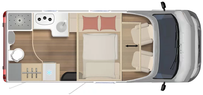 Burstner Lyseo TD Harmony 594  Motorhome Floorplan