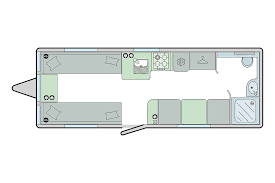 Bailey Unicorn Madrid 2018 Caravan Floorplan