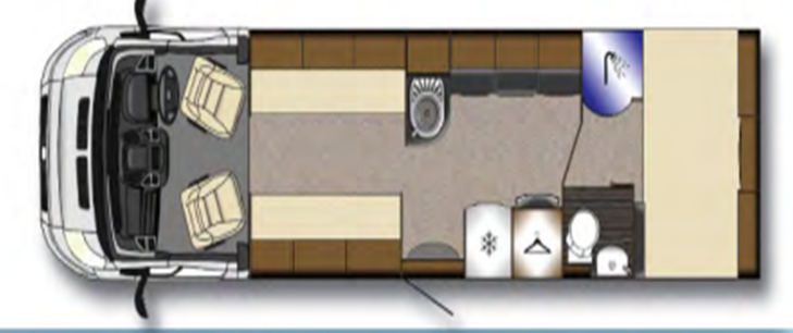 Autotrail Chieftain 2013 Motorhome Floorplan