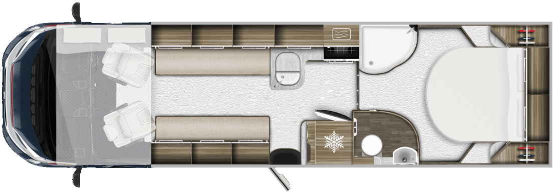 Autotrail Grande Frontier GF-88 2024 Motorhome Floorplan