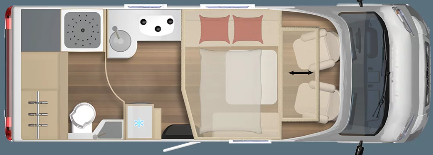 Burstner B66 IT 684 G 2026 Motorhome Floorplan