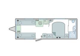 Bailey Unicorn Deluxe Vigo 2025 Caravan Floorplan