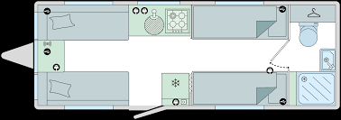 Bailey Phoenix Black Edition 642 2026 Caravan Floorplan