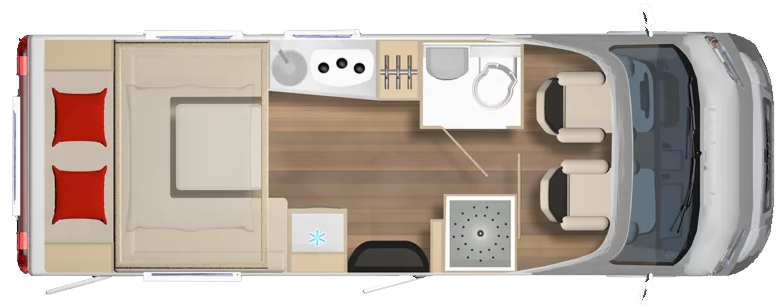 Burstner Lyseo Harmony 644G 2025 Motorhome Floorplan
