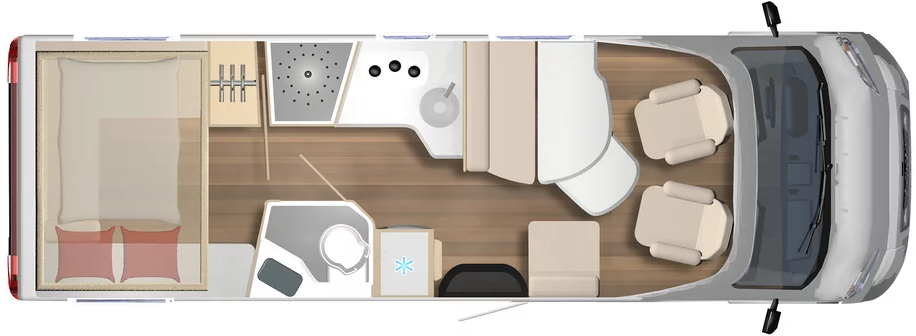 Burstner Lyseo TD Harmony 744  Motorhome Floorplan