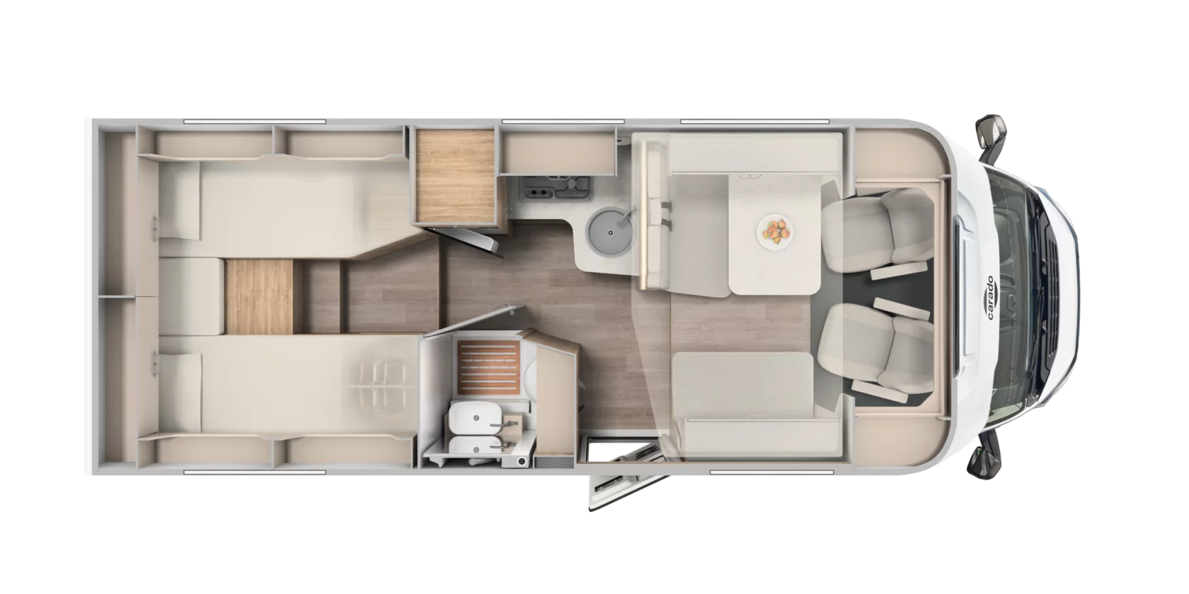Carado T448  Motorhome Floorplan