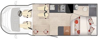 Bailey Autograph 75-4 2017 Motorhome Floorplan