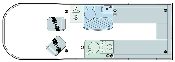 Bailey Endeavour B62  Campervan Floorplan