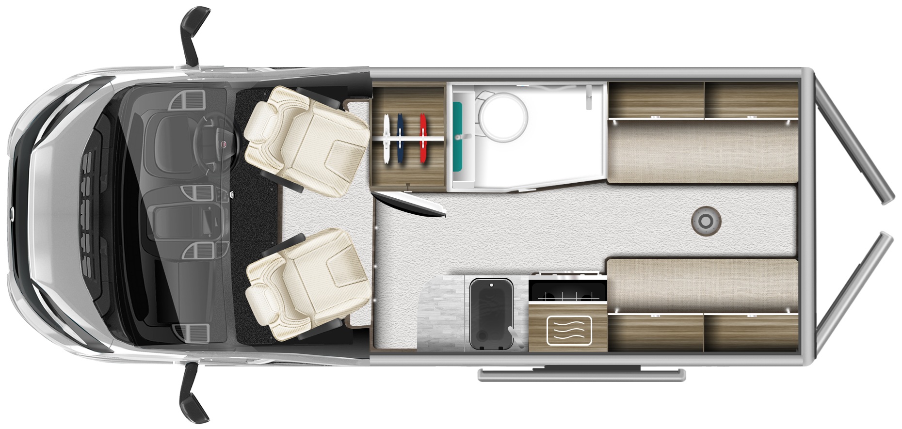 Autotrail V Line 540 2026 Campervan Floorplan