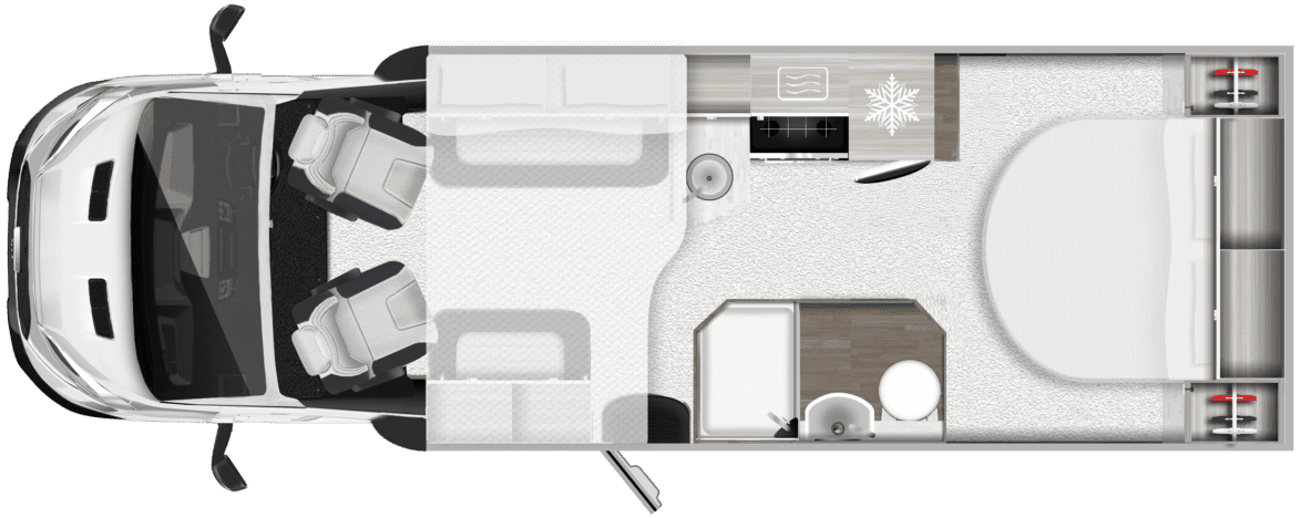 Autotrail F-Line F74 2026 Motorhome Floorplan