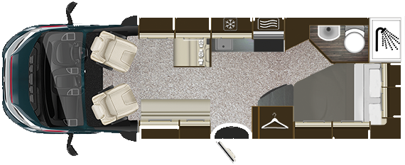 Autotrail Tribute T-715 2013 Motorhome Floorplan