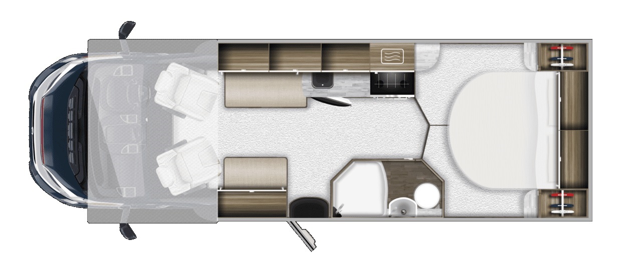 Autotrail Imala 730  Motorhome Floorplan