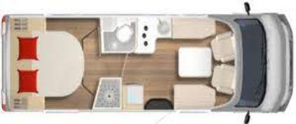 Burstner Ixeo T736 2019 Motorhome Floorplan