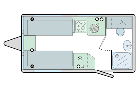 Bailey Phoenix Black Edition 420 2026 Caravan Floorplan