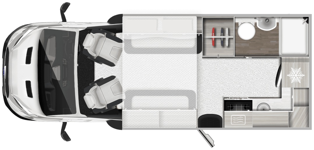 Autotrail F-Line F62 2026 Motorhome Floorplan